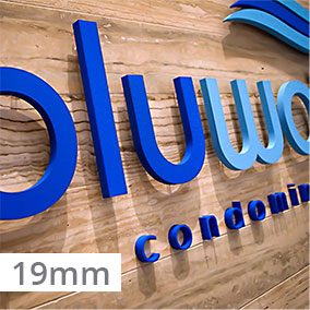 3D-Buchstaben Acrylglas 19mm